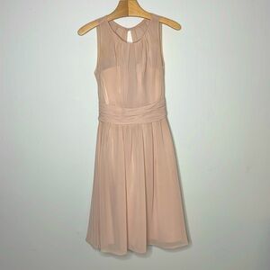 Bridesmaids Dress in Blush Size 4 Mid Length